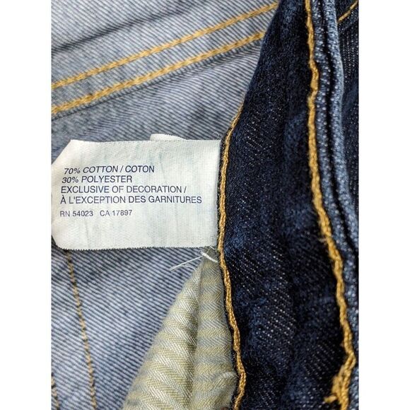 Gap Womens Size 6 / 28 R Dark Wash Embroidered Skinny Denim Blue Jeans - Picture 5 of 10
